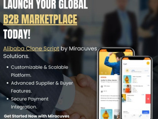 Launch Your B2B Marketplace with Alibaba Clone Script by Miracuves Solutions