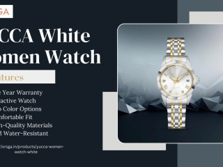 YUCCA White Women Watch Subtle Luxury by ORSGA