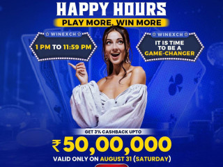 Play More, Win More at WinExch Happy Hours - August 31, 2024