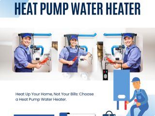 Efficient Heat Pump Water Heater for Year-Round Comfort.