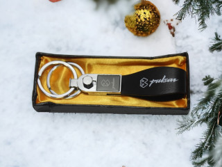 Personalized Pulsar Bike Leather Keychain at Affordable Price