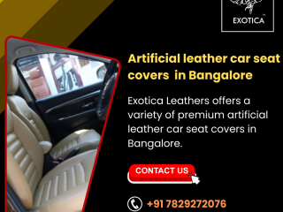 Artificial leather car seat covers in Bangalore