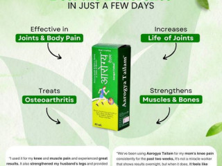 Relieve Joint Pain Naturally with Aarogya Tailam!