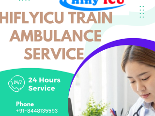 Train Ambulance Service in Chennai by Hiflyicu- Cost-Effective with Advanced Medical Tools