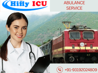 Train Ambulance Service in Jamshedpur by Hiflyicu- 24/7 Assistance with super Medical Staffs