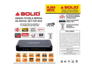 SOLID HDS2X-7272DLX S2X H.265 HD FTA Set-Top Box