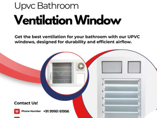 UPVC Bathroom Ventilation Window in Bangalore | Viva Fenester