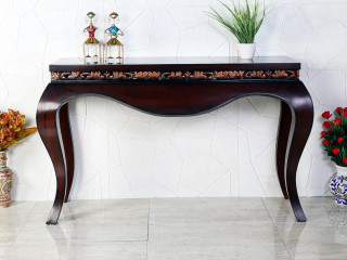 Cazalu Solid Wood Console Table (Brown)