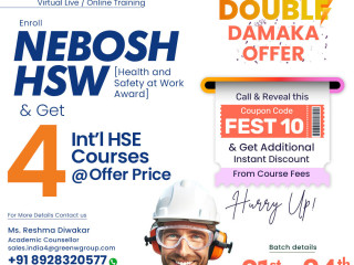 Nebosh HSW Double Damaka Offer in Ahmedabad