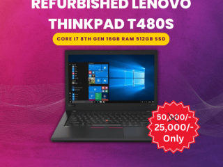 Refurbished Lenovo Thinkpad T480s (Tocuhscreen)