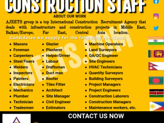 Looking for a construction staffing agency from India, Nepal, Bangladesh