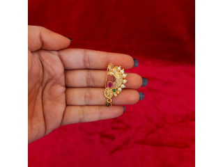 Gold-Plated Traditional Women's Nose Ring