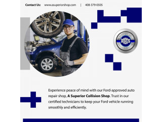 Experience peace of mind with our Ford-approved auto repair shop