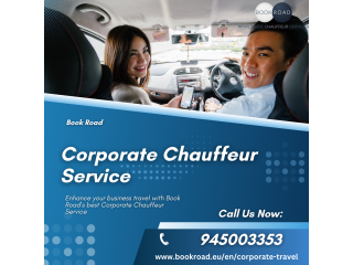 Enhance your business travel with Book Road's best Corporate Chauffeur Service