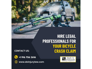 Hire Legal Professionals for Your Bicycle Crash Claim
