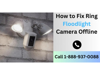 How to Fix Ring Floodlight Camera Offline | +1-888-937-0088