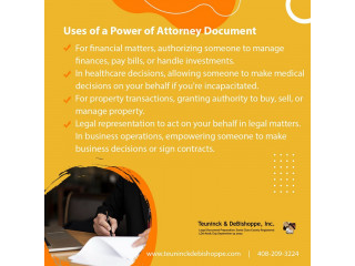 Uses of a Power of Attorney Document
