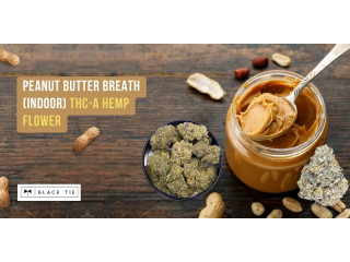 Experience the Irresistible Allure of PEANUT BUTTER BREATH (INDOOR) THC-A Hemp Flower