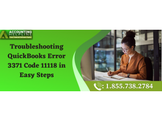 Quick fixing solutions for QuickBooks Error 3371 Code 11118