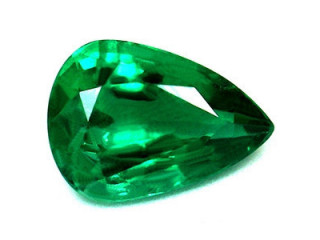 Best Deal on GIA Certified 0.97 cts. Emerald Birthstone Pear Gemstone