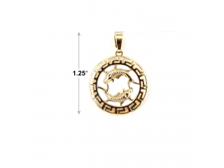 Pisces (February) Horoscope Gold Plated Pendant