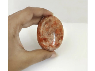 Sun Stone Crystal Oval Ball For Meditation
