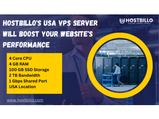 Hostbillo's USA VPS server will boost your website's performance