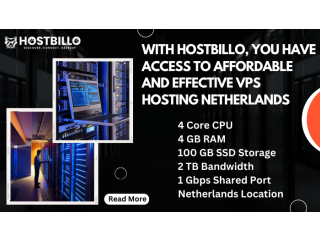 With Hostbillo, you have access to the most affordable and effective VPS hosting in the Netherlands