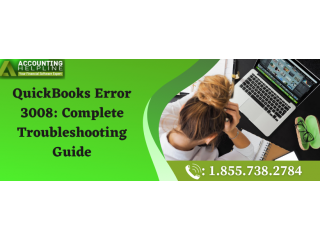 Some Easiest methods to fix QuickBooks Error Code 3008