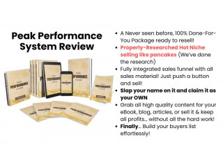 Peak Performance System Review: New Blueprint & Sales Funnel