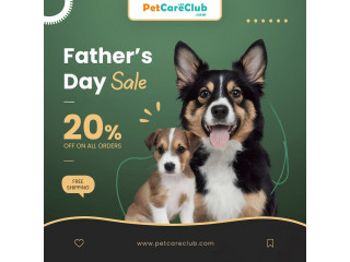 Celebrate Pet Dad: Take 20% OFF using code PETDAD + Free Shipping!