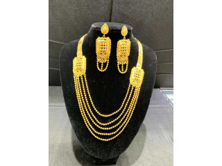 Indian Gold Plated Necklace Set