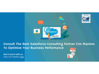 Consult The Best Salesforce Consulting Partner Crm Masters To Optimize Your Business Performance