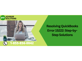 A Troubleshooting Guide To Fix QuickBooks Error Code 15222