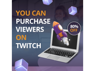 You can purchase viewers on Twitch.