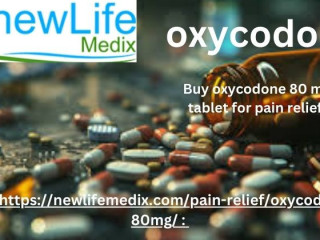 If you want to get relief from pain then buy Oxycodone 80 mg now.