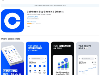 Install and register in the Coinbase App!