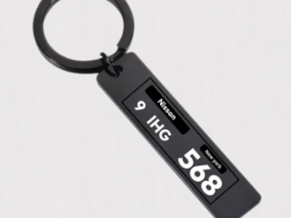 Personalized Number Plate Car Keychain