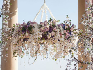 Flower Chandelier Wedding