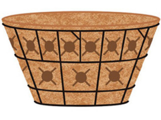 20 Inch Double Tier Basket Planter & Liner Set