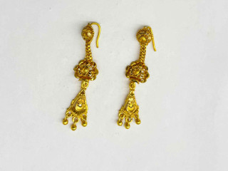 Indian Gold Plated Dangle Earrings