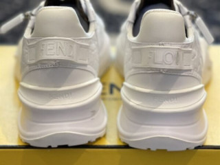 FENDI FLOW WHITE CAIMAN LOW TOPS