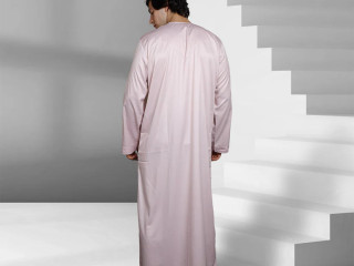 Buy Blush Pink Emirati Thobe for Men Online - Alhaya Fashion