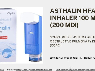 Asthalin inhaler for Asthma and COPD | Buy now! at Onlinegenericmedicine | $6.00/-